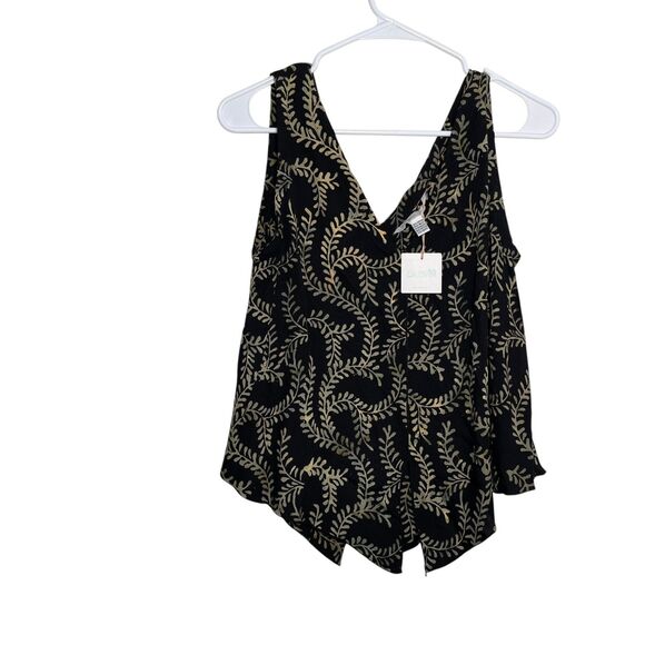 Island Collection Tank Top Women's Small V-Neck Sleeveless Boho NWT - Picture 1 of 8